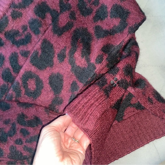 SWEATY BETTY - worn once! Wool/alpaca sweater size M. Black cherry purple. - Picture 7 of 7